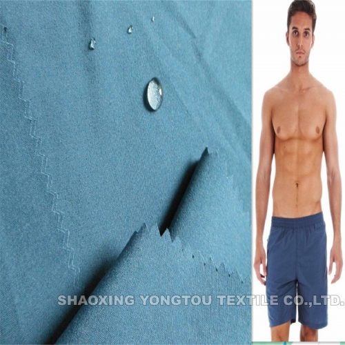 Waterresistant polyester spandex Beach shorts fabric Factory -002